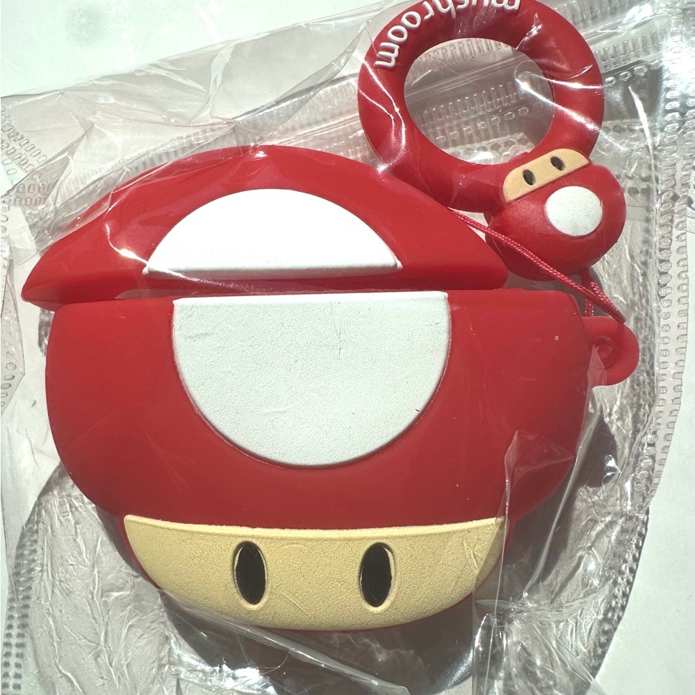 Super Mario Red Mushroom Air Pod Case